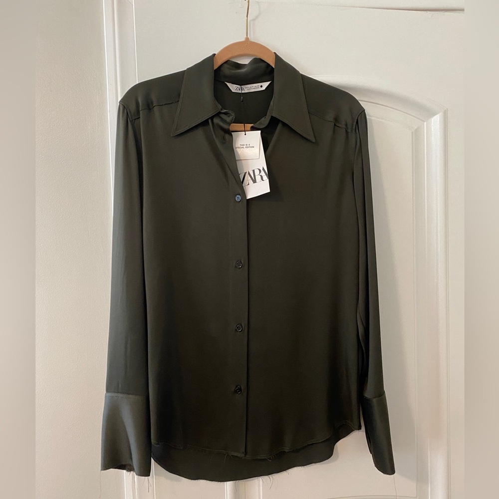 Zara limited edition silky top